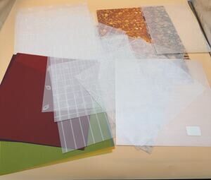 25-K&Company, Nostalgiques, Embossed, tear Off, Transfer Paper Scrapbook 12"x12"